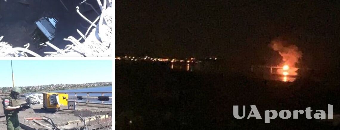 В РФ показали свежее видео повреждений Антоновского моста