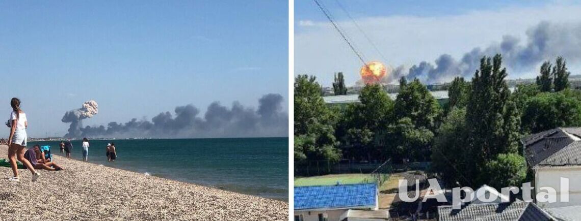 З'явилось відео знищеного Су-24 на аеродромі в Новофедорівці в Криму