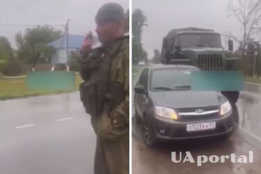 В Белгородской области пьяные оккупанты переехали машину местного жителя (видео)