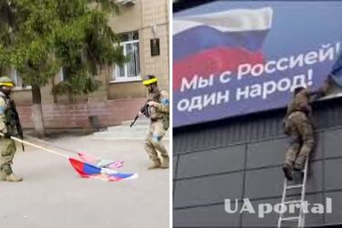 Вовчанськ – це Україна: у мережі показали, як палять російські прапори та зривають вуличну агітацію (відео)