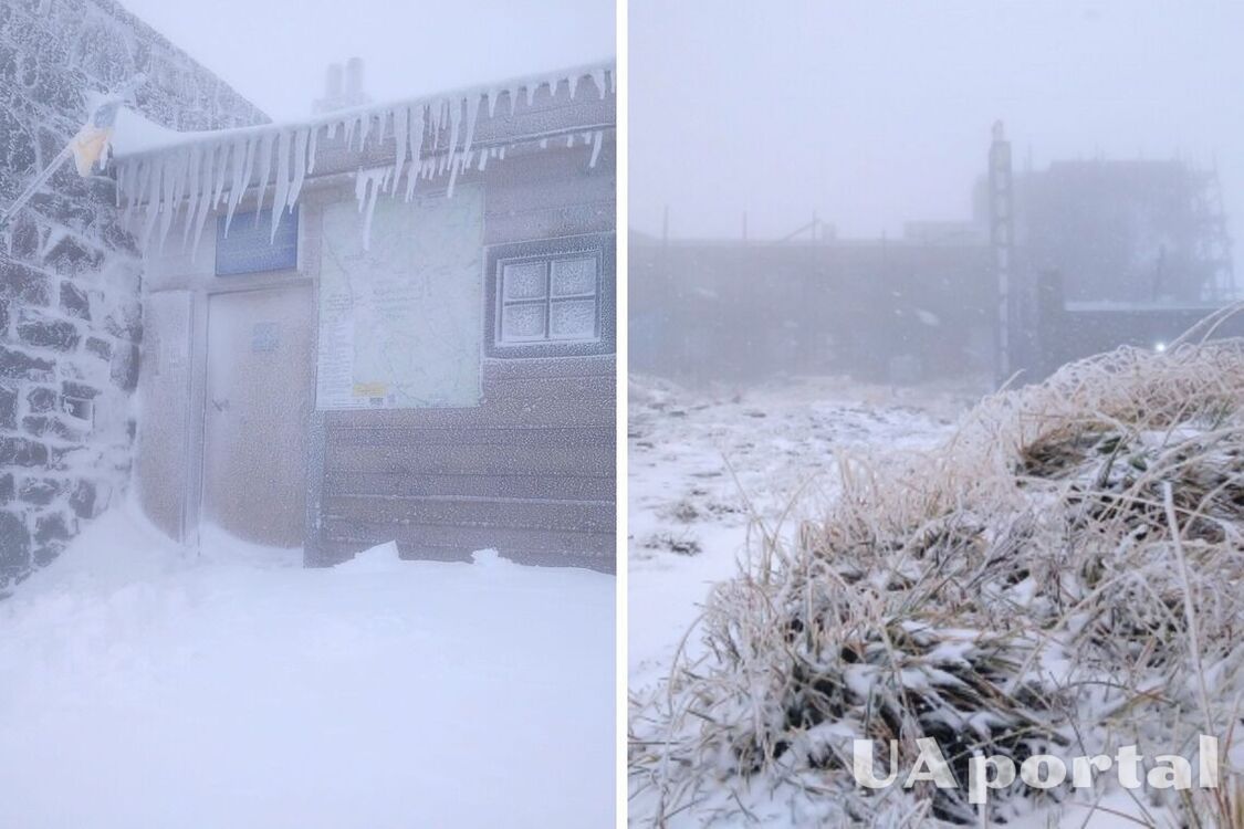 Випало 40 см: гору Піп Іван знову замело снігом, температура впала нижче нуля (фото)