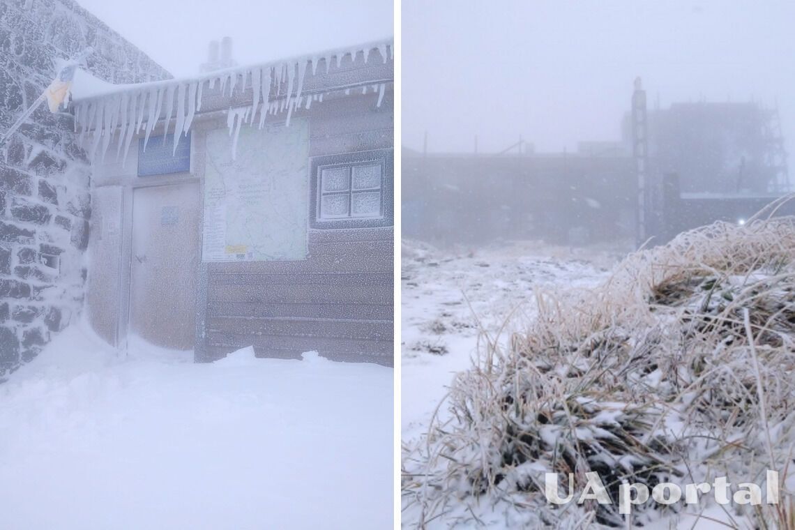 Гору Поп Иван снова замело снегом