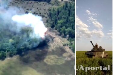 САУ 35 ОБрМП знищують ворожі танки, які йдуть у наступ