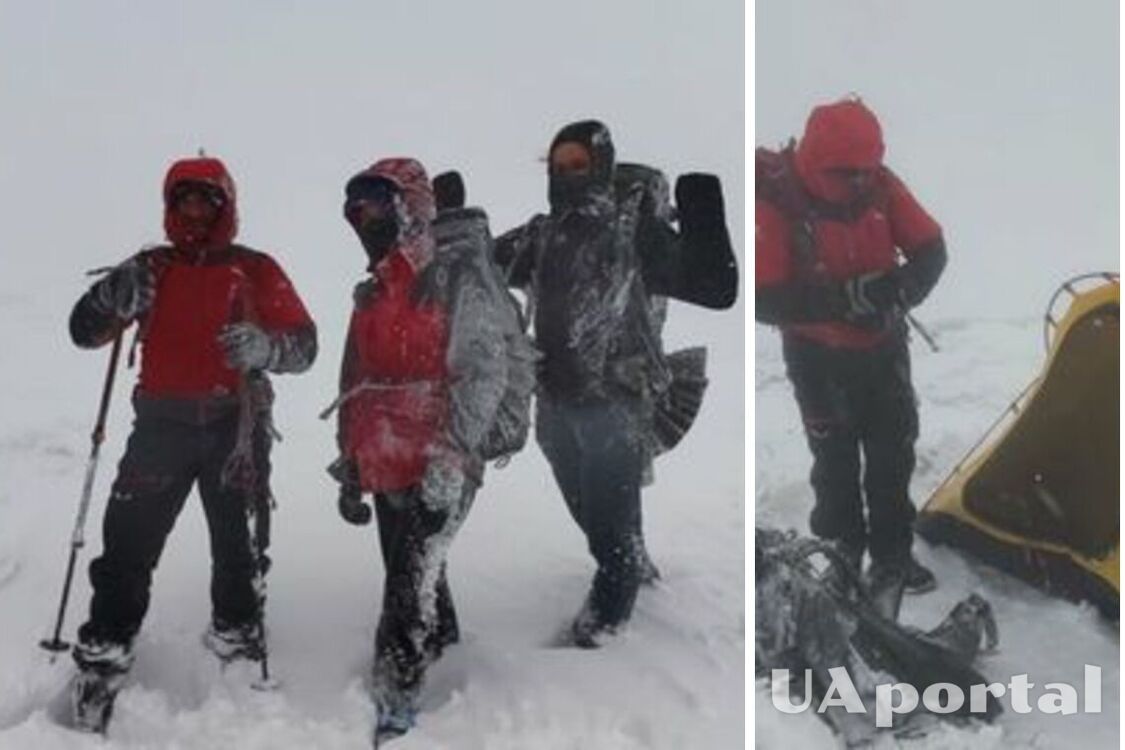 В Карпатах врятували двох киян, що застрягли в горах через снігову заметіль (фото)