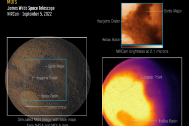 Знімки Марсу космічного телескопа Джеймса Вебба