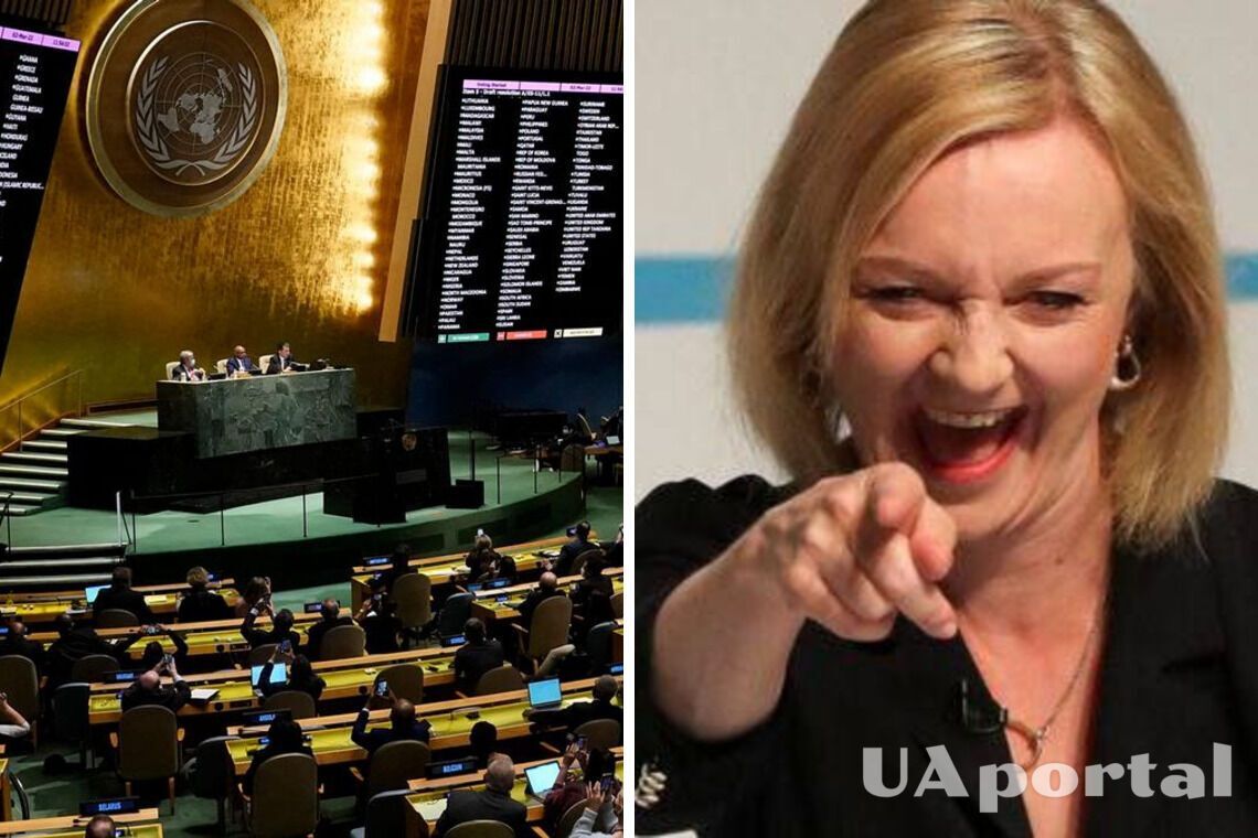 Ліз Трасс розповіла про збільшення військової допомоги від Великої Британії на 77-й сесії Генасамблеї ООН