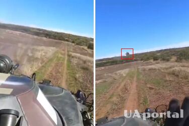 Украинский БТР-80 уклонился от управляемой ракеты выпущенной из ПТУРа оккупантами