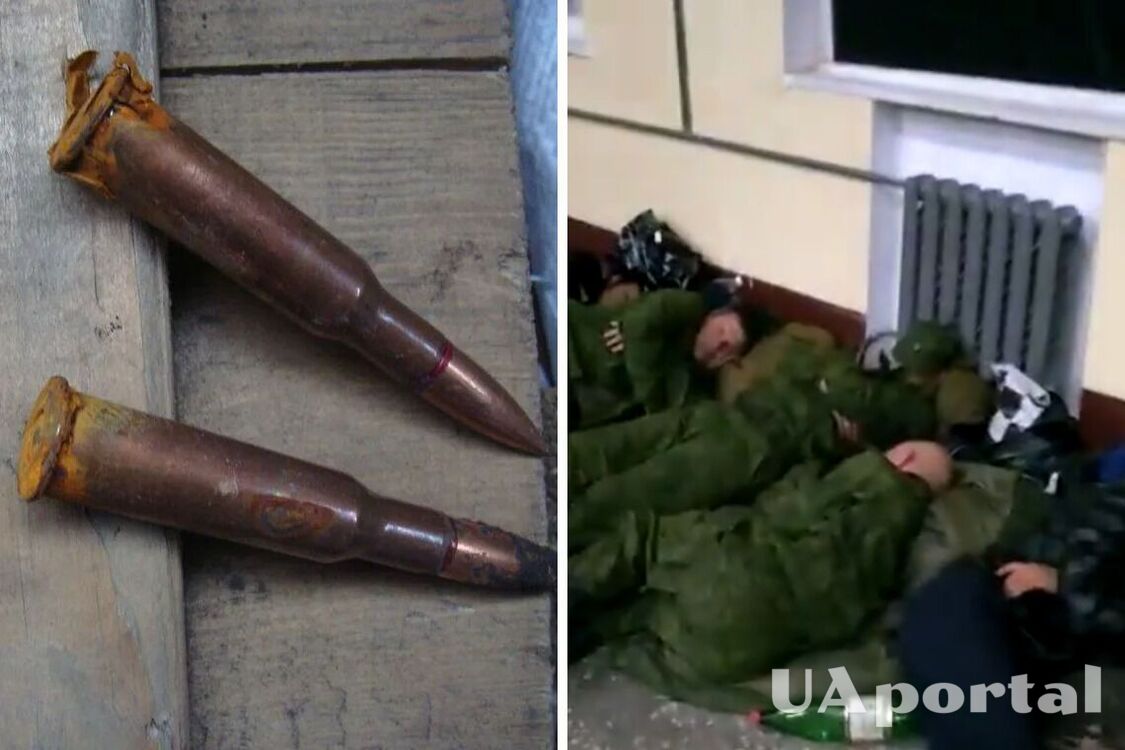 Іржаві не тільки автомати: мобілізованим росіянам видають старезне озброєння та набої, а сплять вони на підлозі (відео)