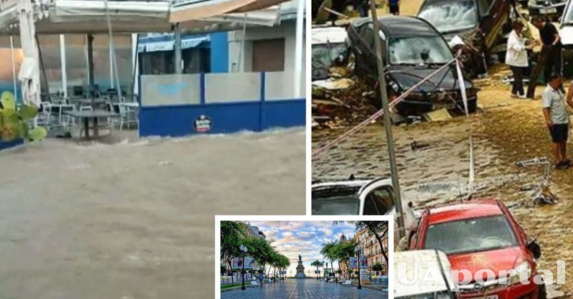 Потужна злива в Іспанії позносила автомобілі, а екстрені служби завалені дзвінками (відео)