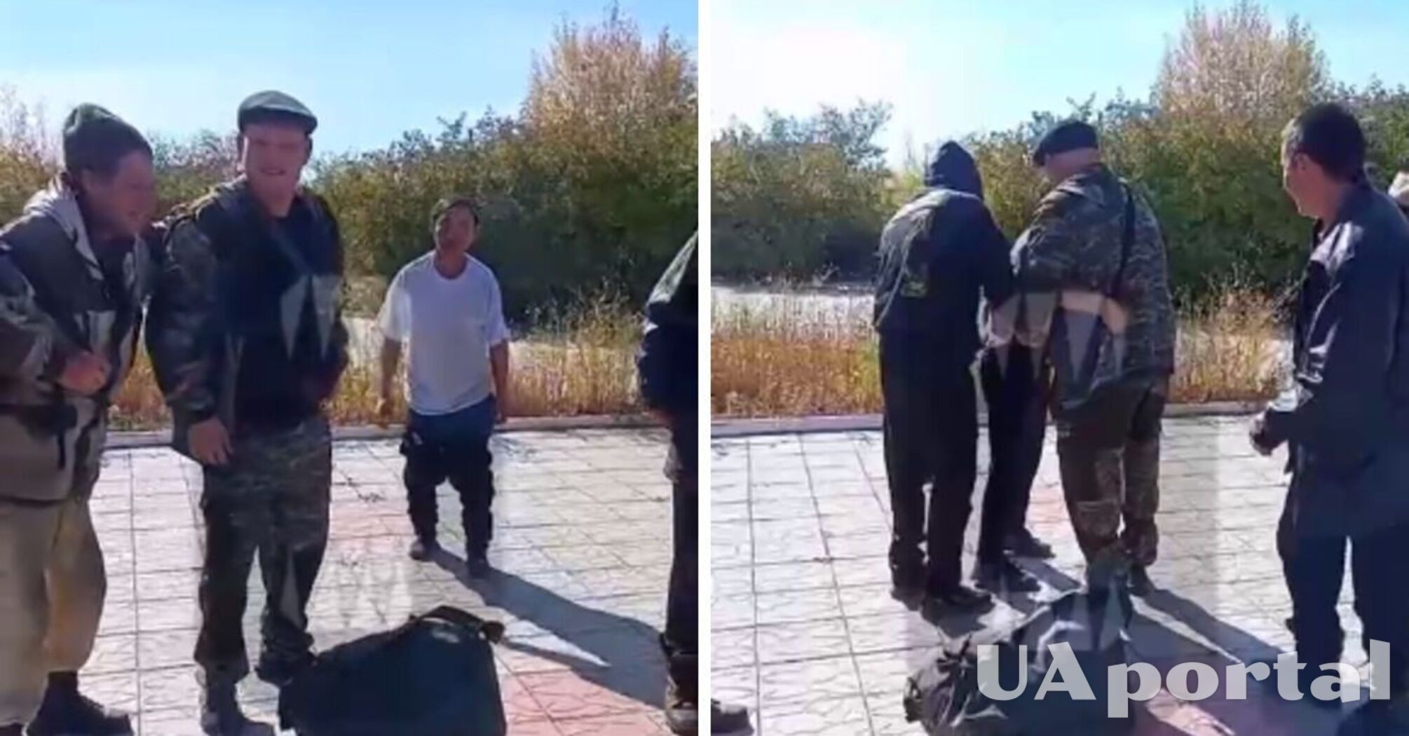 'Не позорь русскую армию': пьяные мобилизованные россияне помогли натянуть штаны сослуживцу (видео)