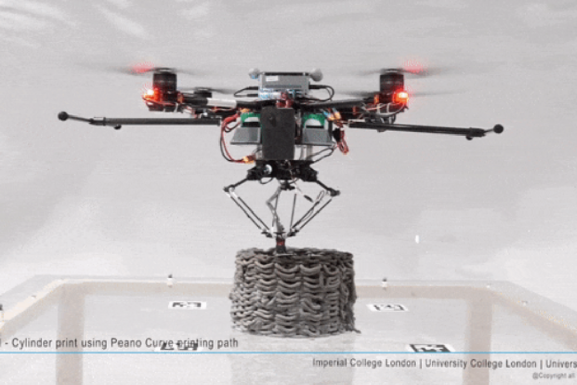 Дрони навчили автономному тривимірному друку у польоті (відео)