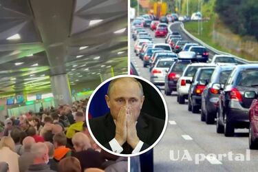 Не протиснутися: В аеропортах Москви величезні черги на виліт з країни (відео)