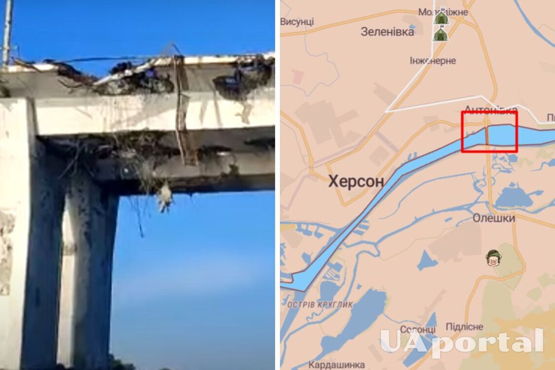 ЗСУ нанесли масований удар по Антонівському мосту (фото)