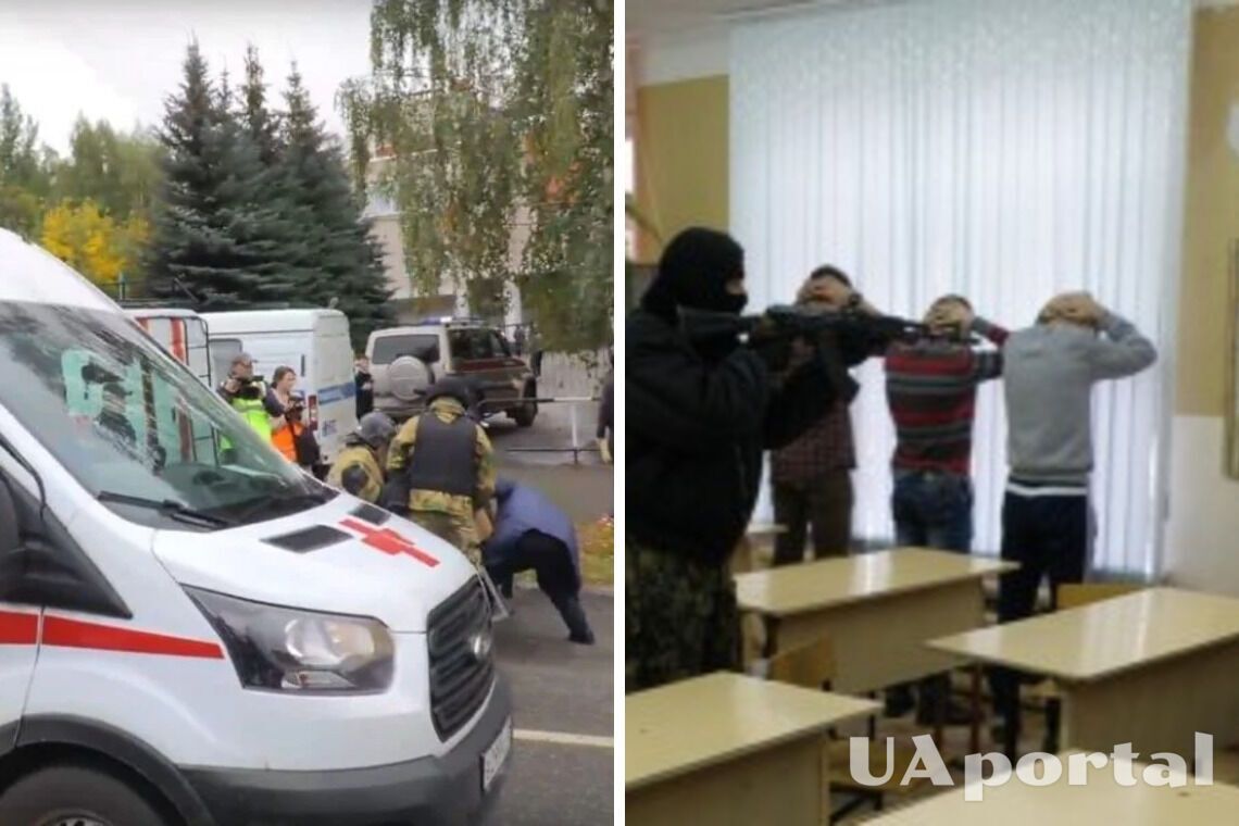 В школе Ижевска неизвестный убил 15 человек и застрелил себя (видео)
