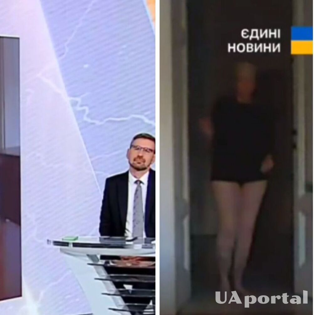 Во время телемарафона в кадре вместе с итальянским политологом появилась женщина без штанов (видео)