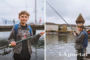 12-річний Тимур з України рибачив у Швейцарії та розчулив мережу розмовою з місцевим