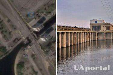 Каховский мост обрушился после многочисленных ударов HIMARS (фото со спутника)