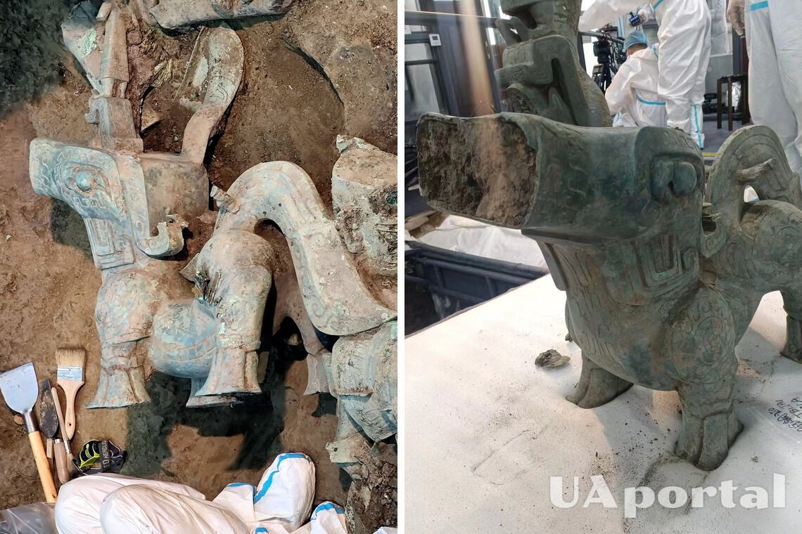У Китаї археологи відкопали унікального бронзового звіра (фото)
