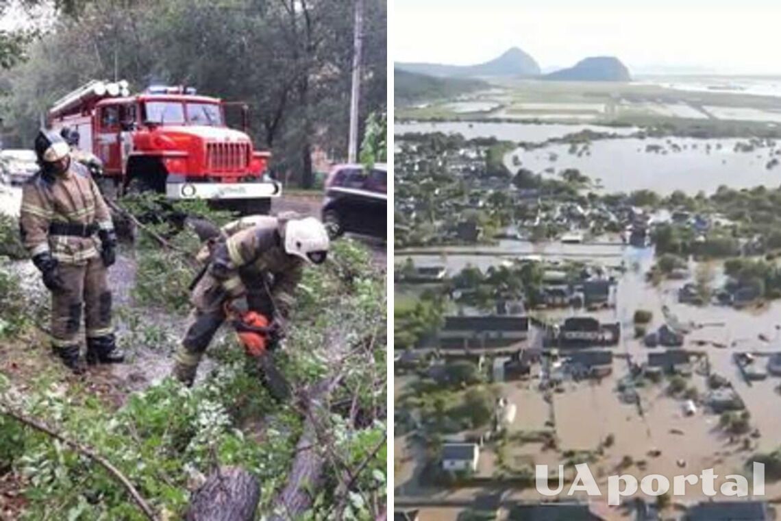 Российское Приморье накрыл мощный тайфун: разрушены мосты, сотня домов оказалась под водой (видео)