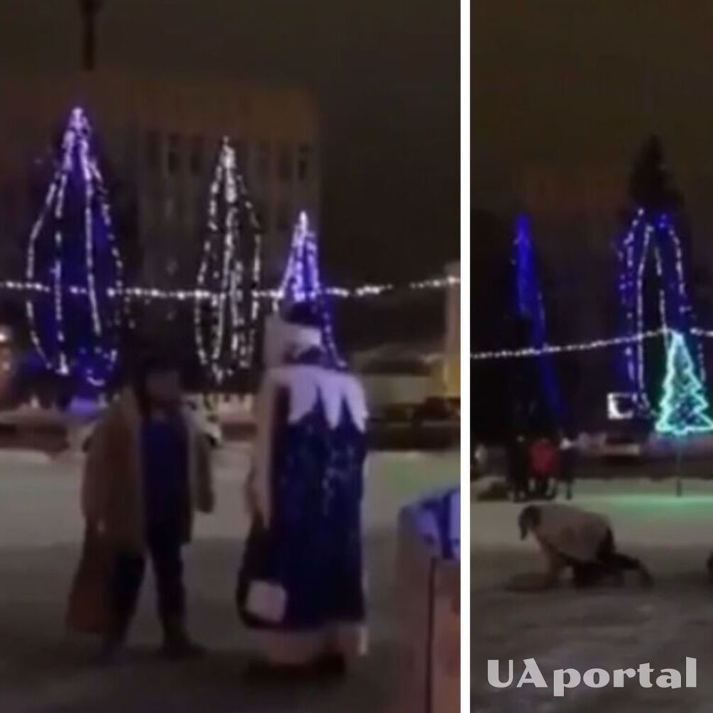 Дід Мороз у новорічну ніч побив росіянку (відео)