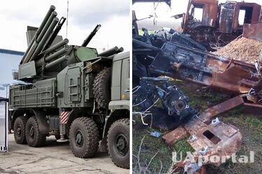 Украинские военные показали уничтоженный ЗРПК 'Панцирь-С1' оккупантов в Херсонской области (фото)