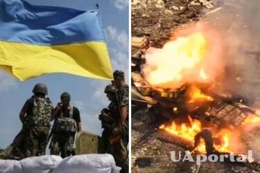 Украинские войска уничтожили танк оккупантов с экипажем в Донецкой области (видео)