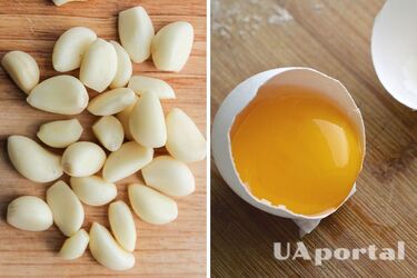 Чеснок и яйцо