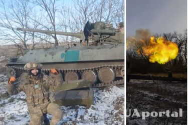 Бойцы ВСУ показали самодельную САУ на танке - война в Украине