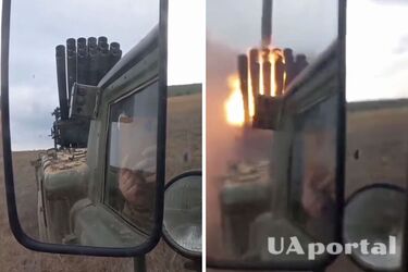 РСЗВ БМ-27 'Ураган' працює по окупантах