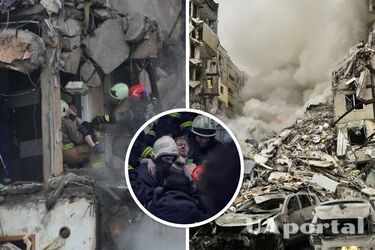 Ракетный удар по Днепру 14 января - спасатели достали женщину из-под завалов - фото