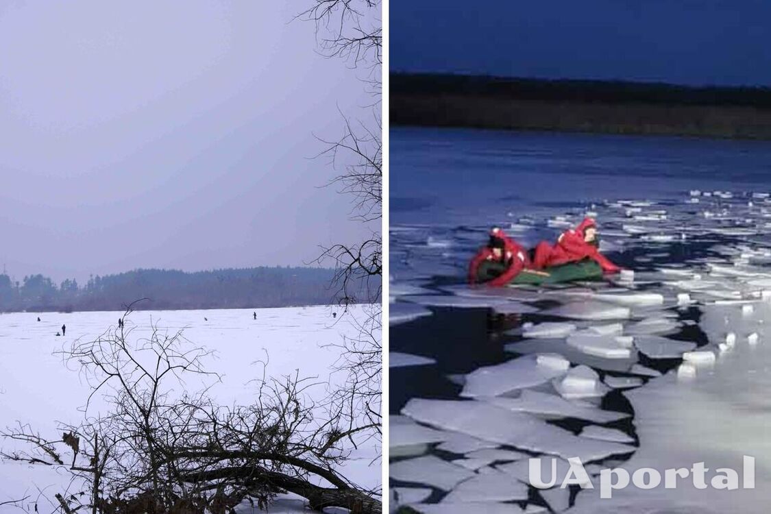На Київщині четверо дітей провалилися під кригу на річці: врятували лише двох (відео)