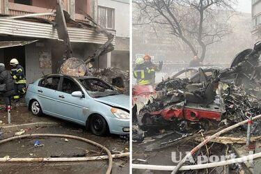 В Броварах на дитячий садок впав вертоліт