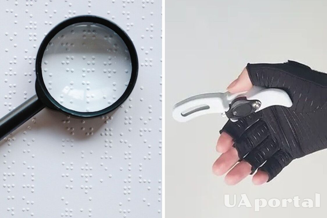 Ученые создали уникальную перчатку, которая помогает слепым изучать шрифт Брайля