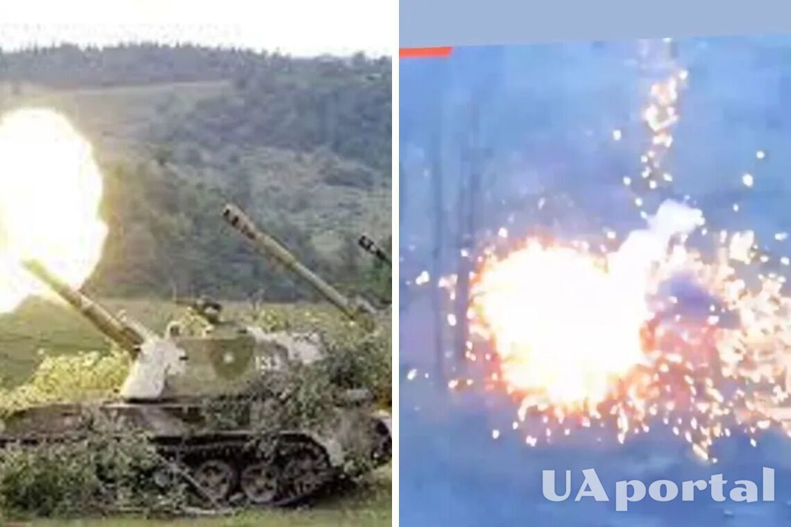 Украинские военные показали уничтожение вражеской САУ 'Акация' на востоке (видео)