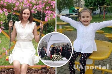 Елена и Милана сгорели заживо: в Броварах попрощались с матерью и дочерью, погибших из-за падения вертолета (фото и видео)