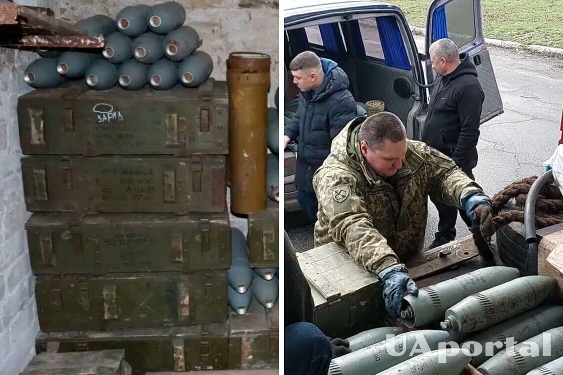 'Ленд лиз по-русски': на Харьковщине в подвале нашли спрятанные россиянами боекомплекты (видео)