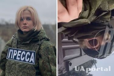Російська пропагандистка отримала поранення під Соледаром в момент ефіру (відео)