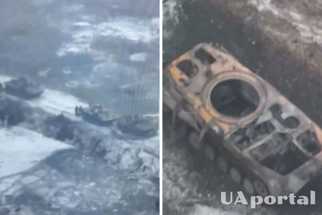 Українські морпіхи показали знищення штурмової колони окупантів на Донбасі (відео)