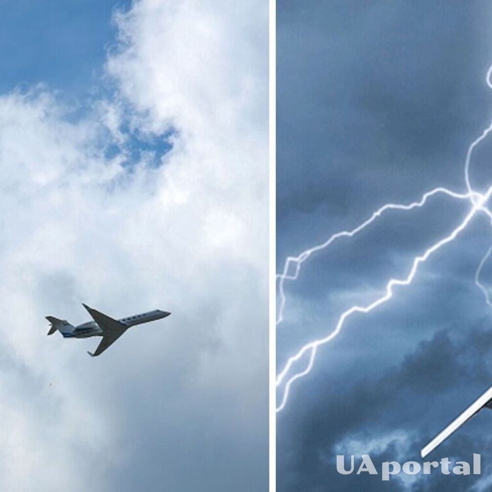 Появилось видео, как молния попала в самолет в Анталии во время приземления