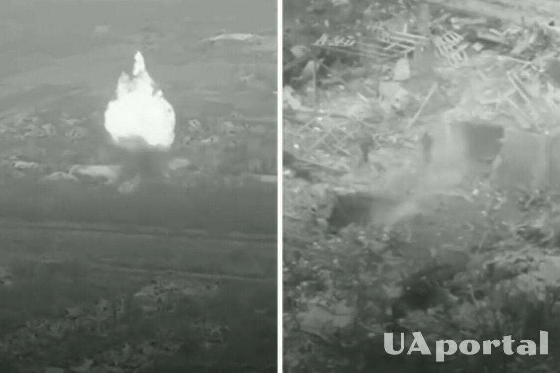 Аэроразведка Нацгвардии вместе с артиллеристами 28-й ОМБр уничтожили командный пункт россиян возле Бахмута: видео