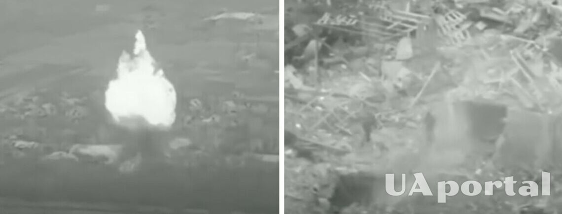 Аэроразведка Нацгвардии вместе с артиллеристами 28-й ОМБр уничтожили командный пункт россиян возле Бахмута: видео