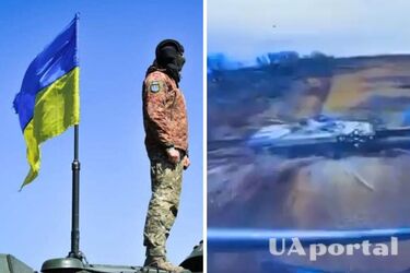 Нацгвардейцы показали уничтожение российской БМП дроном-камикадзе (видео)