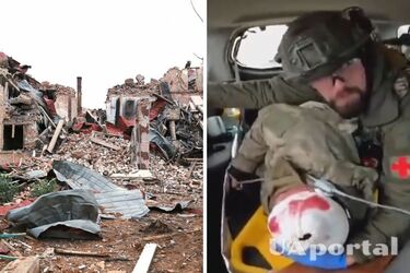 Дамиан Дуда вывозит раненого из Соледара