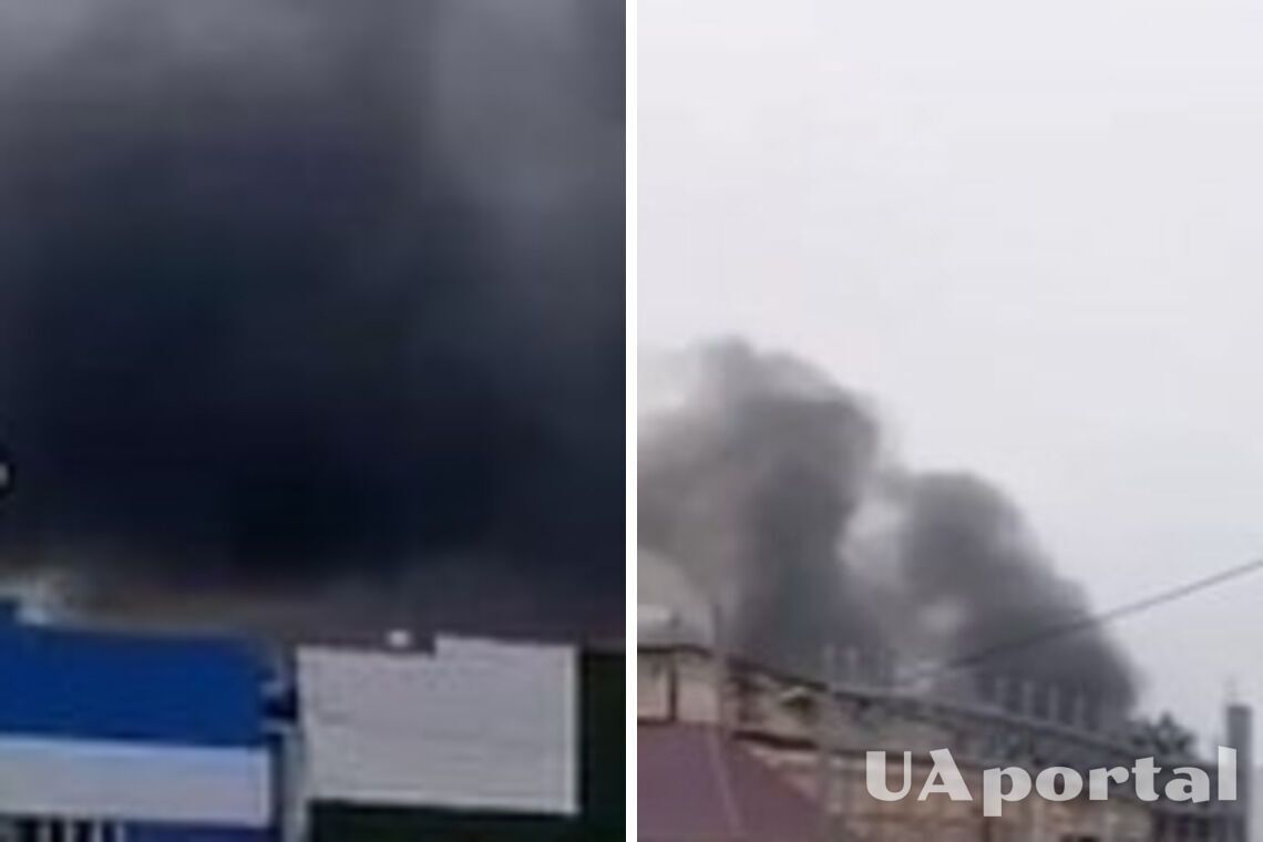 У Бєлгородській області горить військовий об'єкт (відео)
