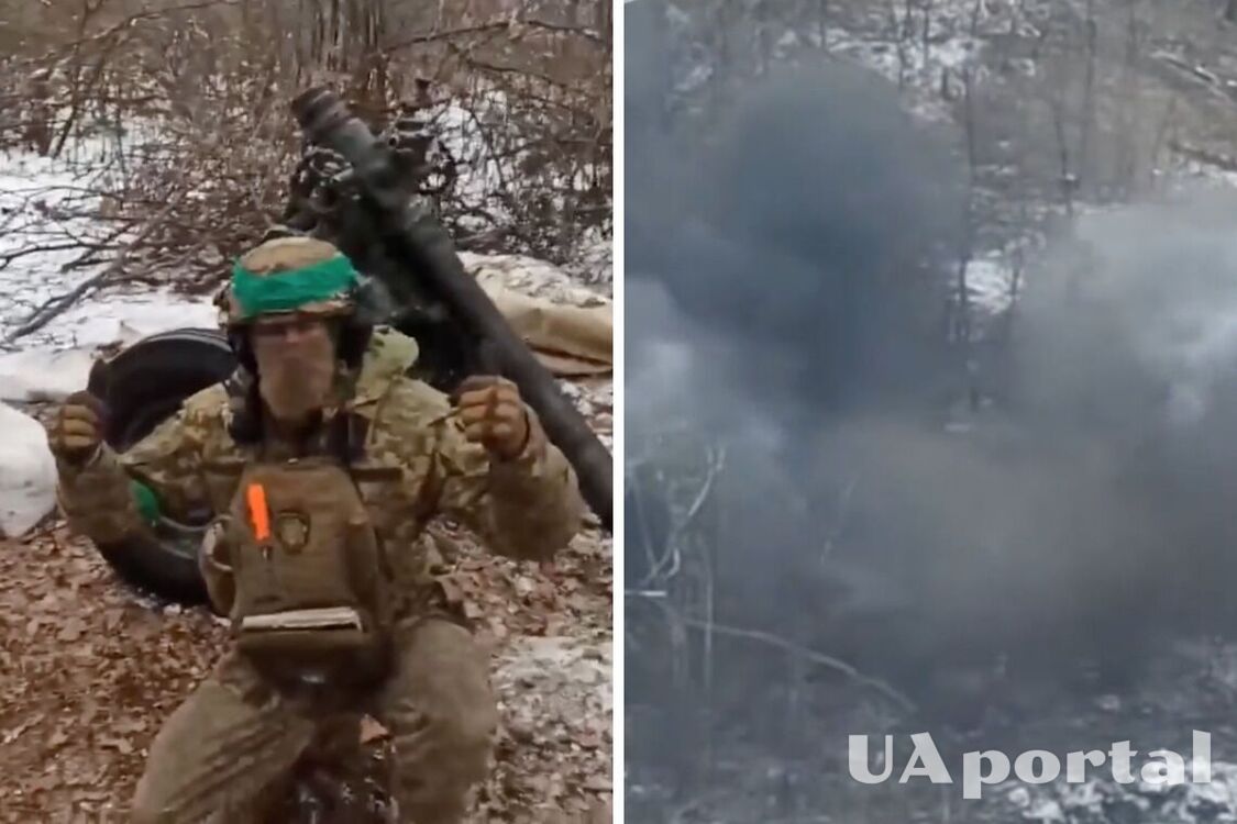 Минометный расчет штурмовиков ВСУ уничтожил позиции оккупантов: эффектное видео