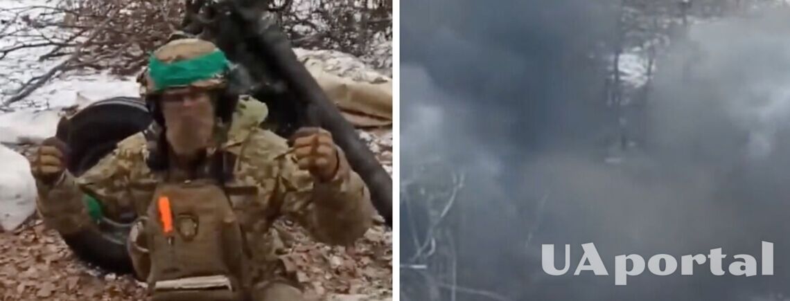 Минометный расчет штурмовиков ВСУ уничтожил позиции оккупантов: эффектное видео