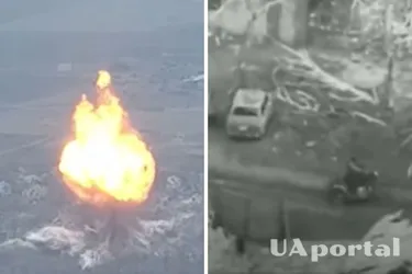 Окупанти тікали на вкраденому мотоциклі: бійці ЗСУ показали знищення командного пункту росіян з дрона