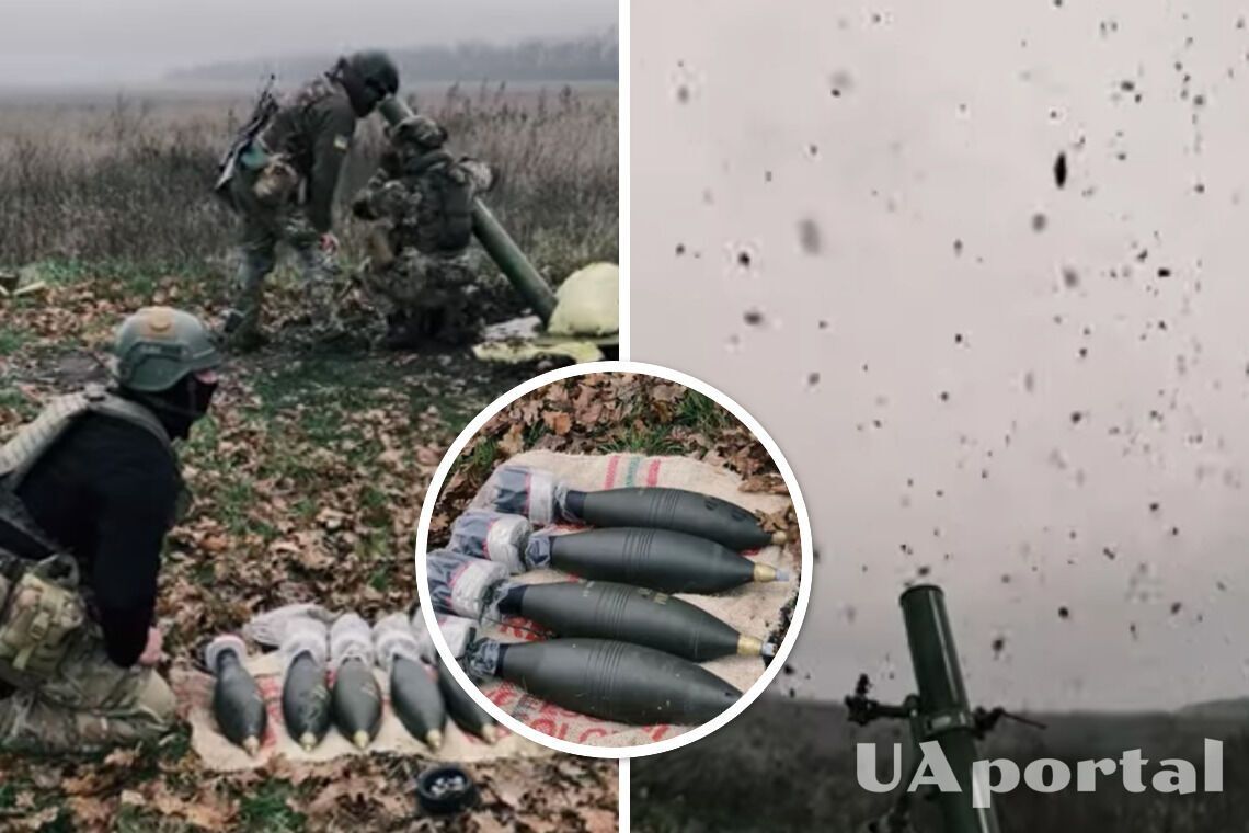 Батальйон Волат показав роботу розрахунку 120-мм міномету по позиціях окупантів - відео