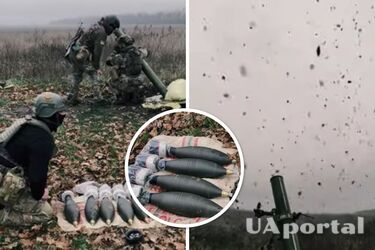 Батальон Волат показал работу расчета 120-мм миномета по позициям оккупантов - видео