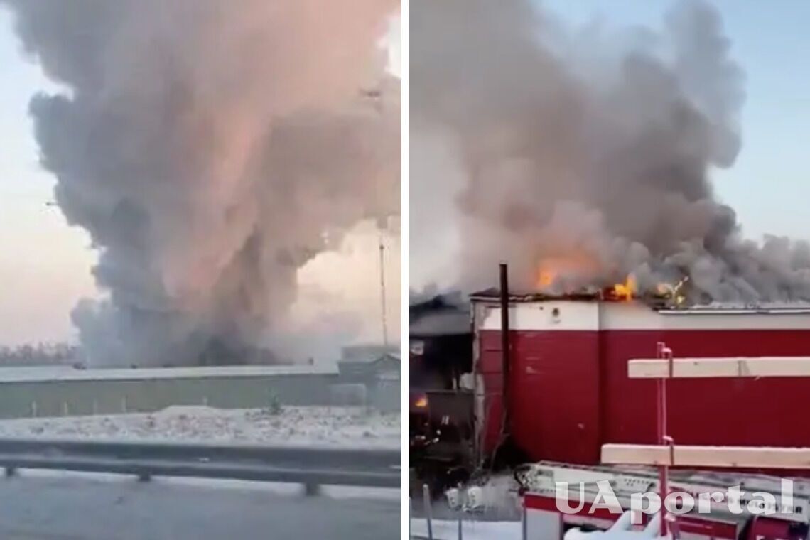 Пожежа в Санкт-Петербурзі на заводі Беларусь МТЗ